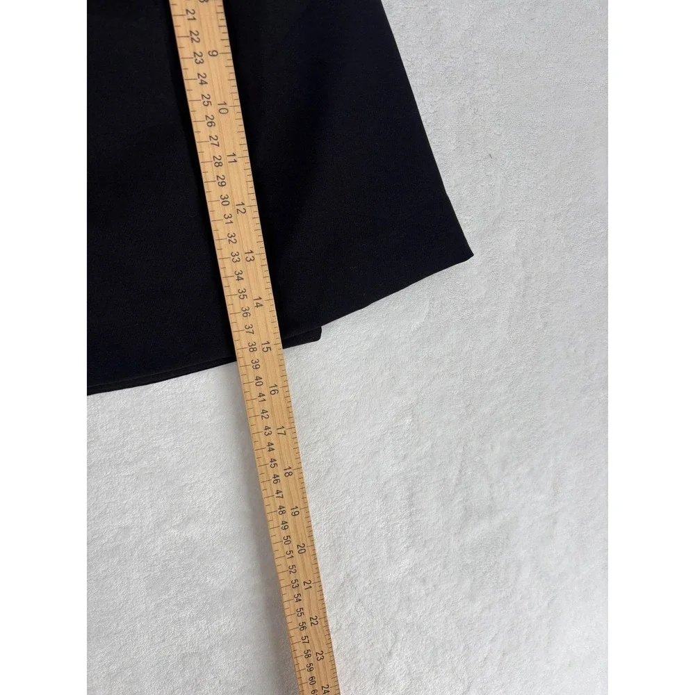 Forever 21 Double‎ Breasted Mini Skirt Womens S Black Preppy Career Flap Pocket
